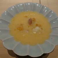 鮨 なんば 日比谷 - ウニと北寄貝のシャリリゾット