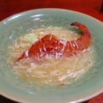 焼きフカヒレ松葉蟹を使った餡掛け