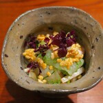 にしぶち飯店 - 河豚の身と白子の中華和え