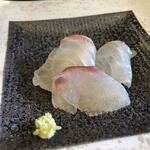 らぁ麺やまぐち - 真鯛の昆布締め（元旦特別営業「ラーメン＋料理＋ワイン」2800円）