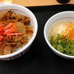 なか卯 - 牛丼(大盛)・ハイカラうどん(小)セット