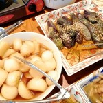 旬菜・旬魚 なかむら - ジャガイモ煮、ナス煮浸し