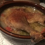 カフェビストロ オーボンモルソー - 鴨のコンフィの・・・なんとかという煮込み