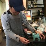 ピッザピッザピッザ - 店主と犬