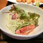 串かつ料理 活 - 日替定食 900円 のサラダ