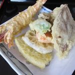 赤海老＆野菜の天婦羅