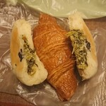 小月パン工房 - 高菜おやき・クロワッサン
