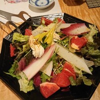 対馬のどぐろとイカ活き造り 博多 魚蔵 都ホテル店 - 