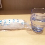 内神田 うてな - おしぼり、お冷や