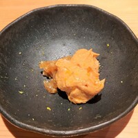 鮨 さかい - 余市のあん肝、奈良漬け