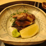 季節料理　なかしま - 猪肉の炭火焼き