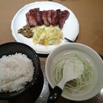 牛たん若 - 牛タン定食  ４枚