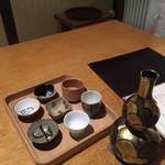 御料理 樋渡 - お猪口に、器たち