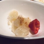 洋食の店 橋本 - 晩白柚とパプリカ