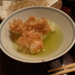 天麩羅　中清 - 鳳凰コース・食事、天茶で頂く天麩羅