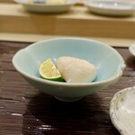 鮨一 - ［2019/12］酒肴⑪ ふぐの白子焼き