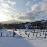 鮨一 - ［2019/12］進行方向、向かって左側にはニセコアンヌプリが見えます。