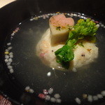 華丸吉日 - 桜海老と新筍の真丈メカブ塩仕立て