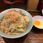 立川マシマシ - 小ラーメン+生玉子