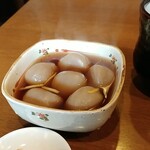 武蔵野そば処 - 煮込み玉こん