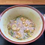 手打ちうどんますや - カレー雑炊で〆✌