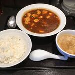 Wantsuchi - 麻婆豆腐880えん税別 定食セット平日無料