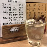 板 石山光一 - 米焼酎「大石」（ロック）