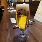 創作イタリアン Gemelli - 仕切り直しビール　お疲れ様でした(^_^)／□