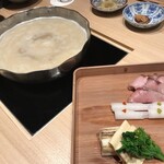 Nijou Yamagishi - 鍋：寒鰤と聖護院蕪の雪見鍋