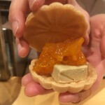 銀座 しのはら - フォアグラ最中