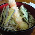 松久園 - 天ぷらそば　900円