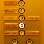 バレンシア - エレベーターボタン周辺