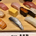 魚寅鮨 - 魚寅にぎり1200円税別