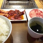 焼肉ライク - タン・カルビ・ハラミ２００ｇ　１６２０円