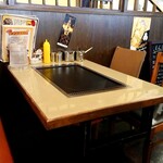 お好み焼 田よし - テーブル