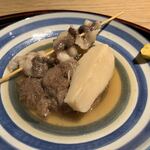 室町 和久傳 - 月の輪熊と黒豆湯葉、海老芋のおでん