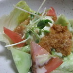 Sanshou Oshokujidokoro - 魚フライのサラダ