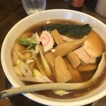 お食事処 おが家 - ラーメン(¥730)+チャーシュー3枚(¥200)