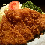 Tonkatsu Niimura - [期間限定]沖縄島豚ロース定食。食べ応えのある２００ｇ