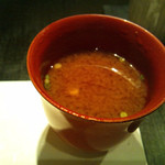 ぎんざ 一二岐 - 赤だしなめこ入り