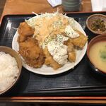 Teke Teke - 鶏カラ、南蛮合盛り定食