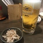 長州居酒屋 とも - 生ビールとお通し