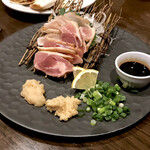 Anzuya - ＊国産鶏のたたき刺し二種盛り合せ（¥780）