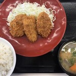 かつや - ヒレカツ定食は定価￥869になります