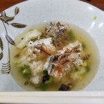 讃岐うどん河野 - いりこダシ茶漬け。