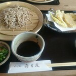 霧生庵 - 季節野菜の天ざるそば