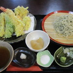 蕎麦御休憩処 しらい庵 - 天ぷら蕎麦(冷)！