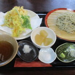 蕎麦御休憩処 しらい庵 - かきあげ蕎麦(冷)！