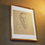 てん茂 - 洋画家　鶴田吾郎の描いた先代の肖像画　何とマッチ棒で描いたそう