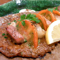 八お野 - イベリコ豚とトマトの朴葉みそ焼き